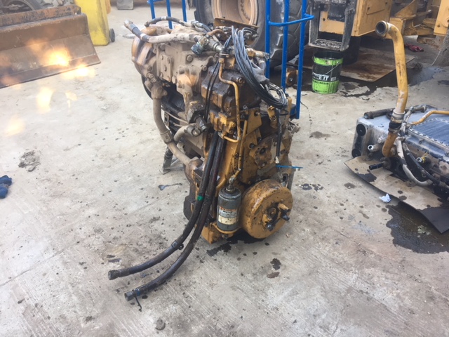 CAT 950K Transmission removed for overhaul